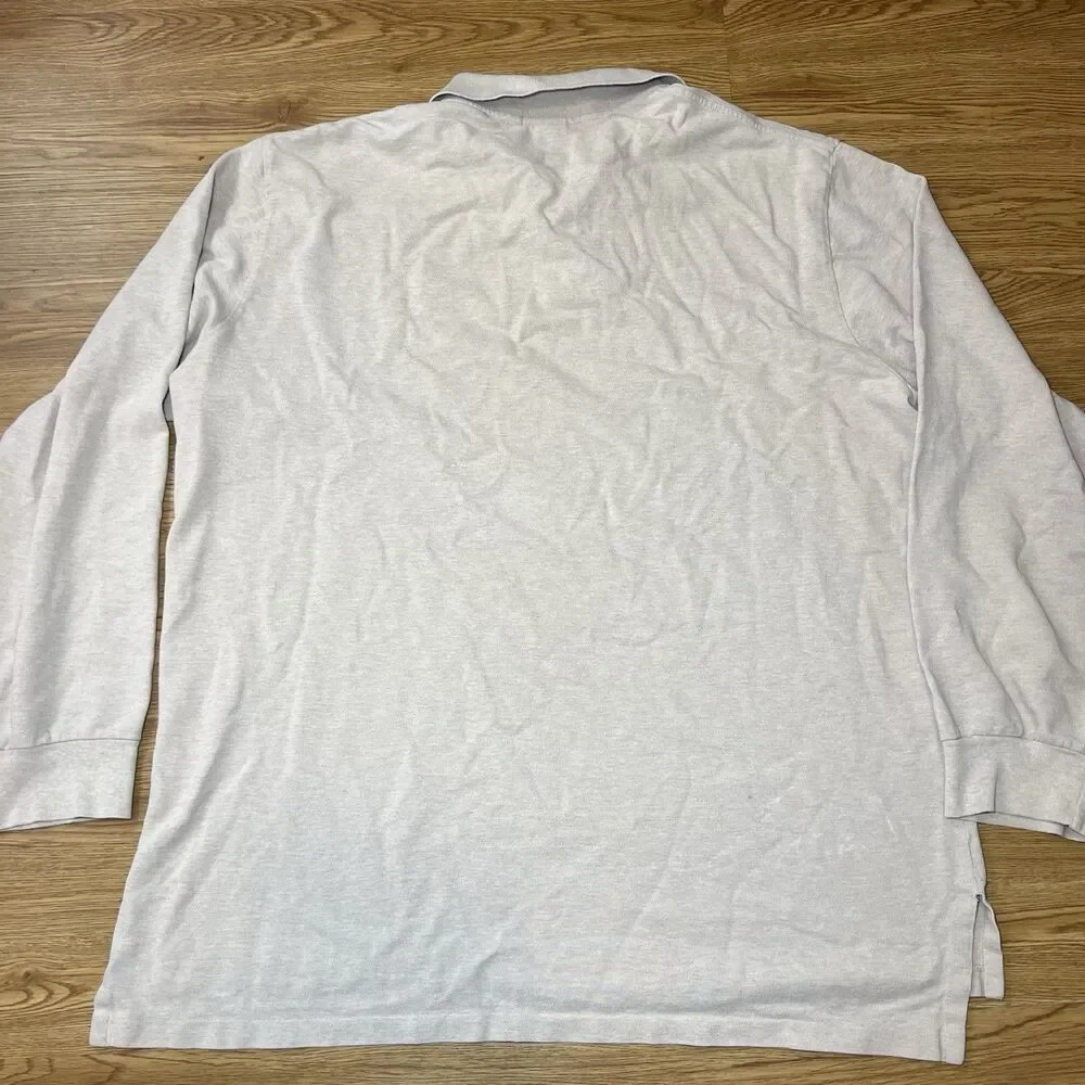 2 Polo Ralph Lauren Polo Shirt Long Sleeves Men’s Sz XXL Coal & Gray